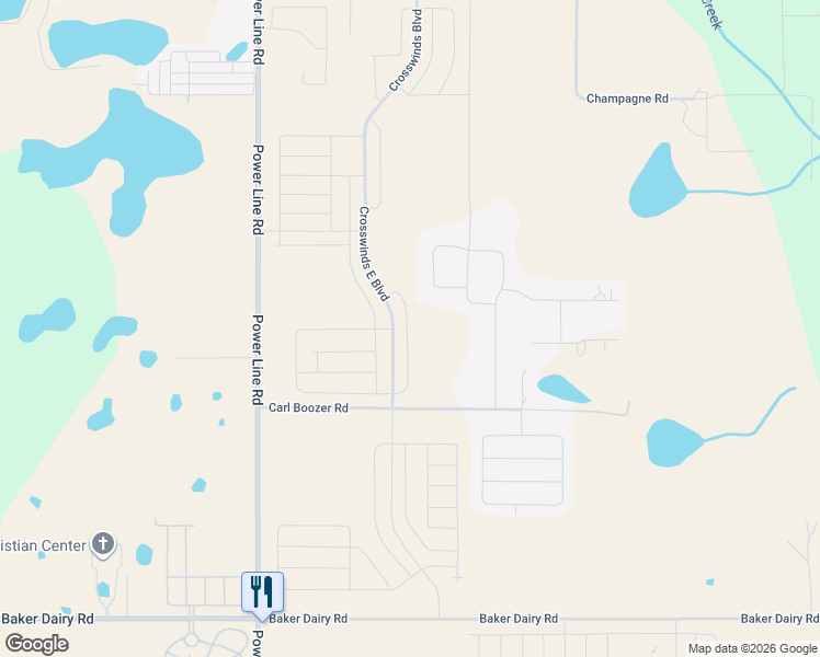map of restaurants, bars, coffee shops, grocery stores, and more near 4550 Carl Boozer Road in Haines City