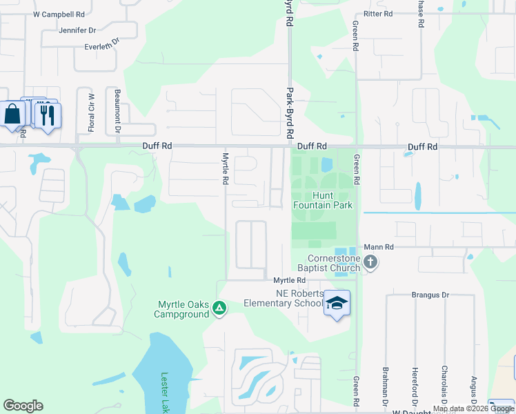 map of restaurants, bars, coffee shops, grocery stores, and more near 7208 Greenbrier Village Road in Lakeland