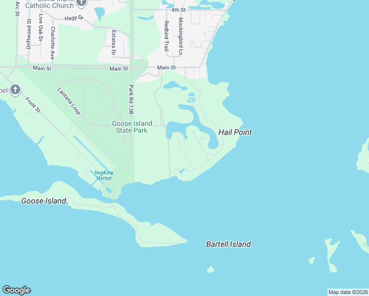 map of restaurants, bars, coffee shops, grocery stores, and more near 250R South Palmetto Street in Rockport