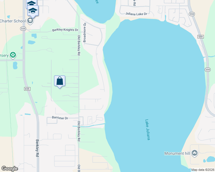map of restaurants, bars, coffee shops, grocery stores, and more near 4808 Juliana Reserve Drive in Auburndale