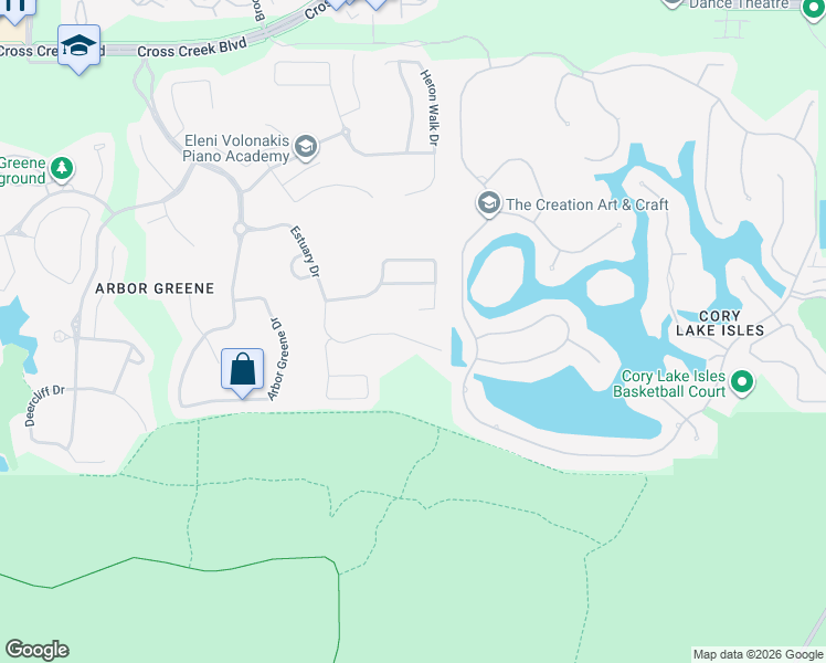 map of restaurants, bars, coffee shops, grocery stores, and more near 10266 Estuary Drive in Tampa