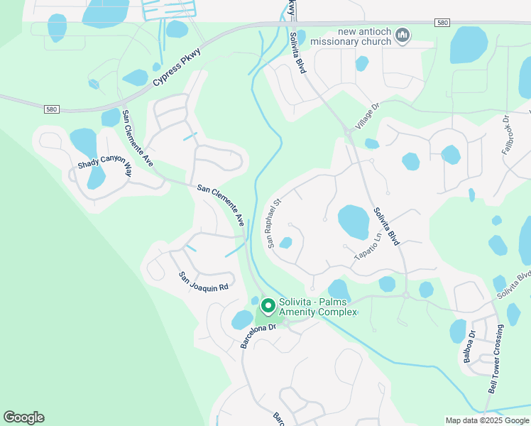 map of restaurants, bars, coffee shops, grocery stores, and more near 741 San Raphael Street in Poinciana