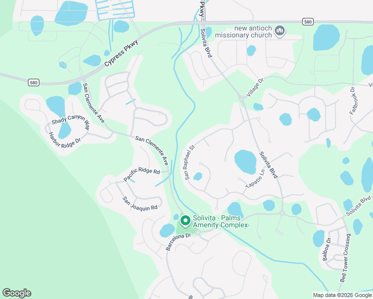 map of restaurants, bars, coffee shops, grocery stores, and more near 741 San Raphael Street in Poinciana
