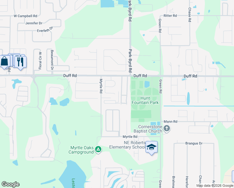 map of restaurants, bars, coffee shops, grocery stores, and more near 7100 Pebble Pass Loop in Lakeland