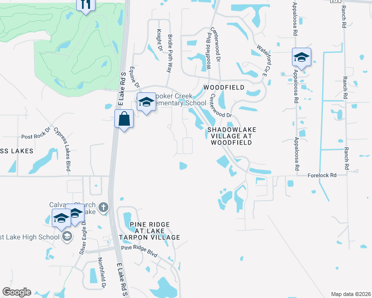 map of restaurants, bars, coffee shops, grocery stores, and more near 861 Crestridge Circle in Tarpon Springs