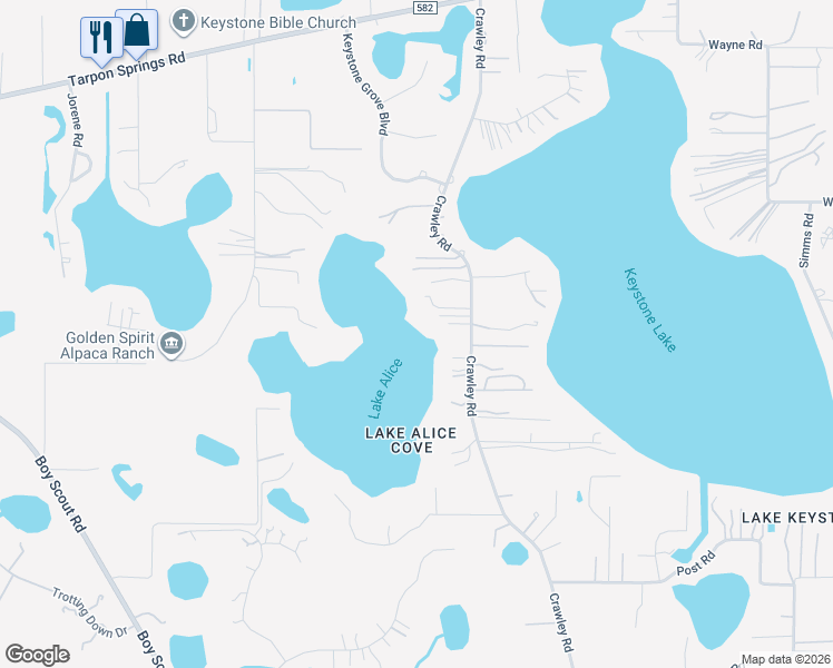 map of restaurants, bars, coffee shops, grocery stores, and more near 18018 Crawley Road in Odessa