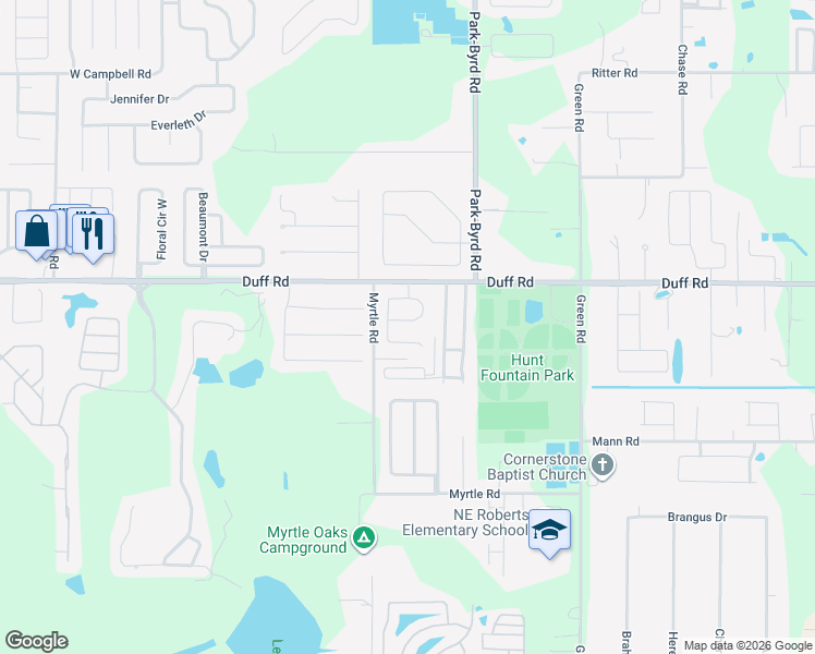 map of restaurants, bars, coffee shops, grocery stores, and more near 7284 Pebble Pass Loop in Lakeland
