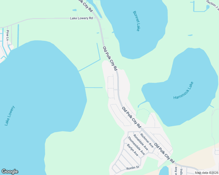 map of restaurants, bars, coffee shops, grocery stores, and more near 3575-3985 Polk City Road in Haines City