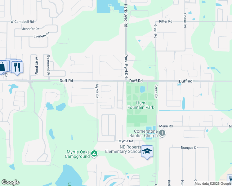 map of restaurants, bars, coffee shops, grocery stores, and more near 7246 Greenbrier Village Road in Lakeland