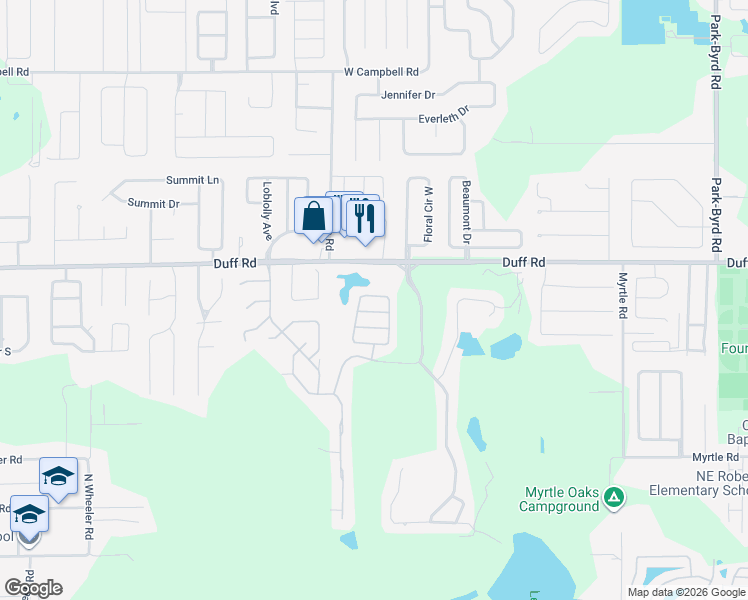 map of restaurants, bars, coffee shops, grocery stores, and more near 7040 Hazeltine Circle in Lakeland