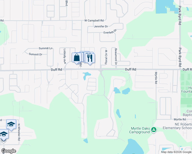 map of restaurants, bars, coffee shops, grocery stores, and more near 7040 Hazeltine Circle in Lakeland