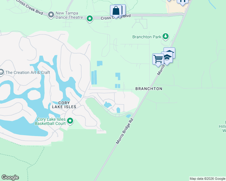 map of restaurants, bars, coffee shops, grocery stores, and more near 11004 Tahiti Isle Lane in Thonotosassa