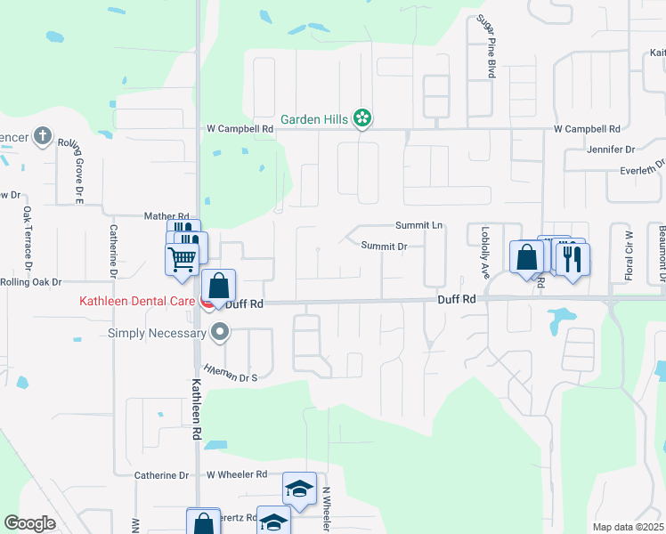 map of restaurants, bars, coffee shops, grocery stores, and more near 7410 Orangeview Circle in Lakeland