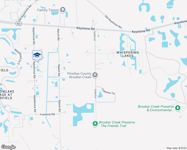map of restaurants, bars, coffee shops, grocery stores, and more near 650 Lora Lane in Tarpon Springs