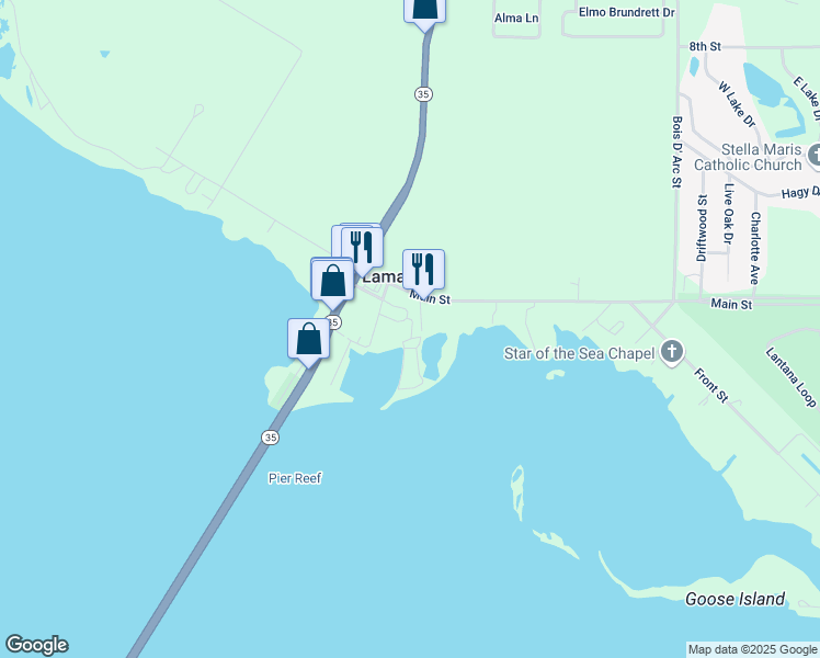 map of restaurants, bars, coffee shops, grocery stores, and more near 10 Walnut in Rockport