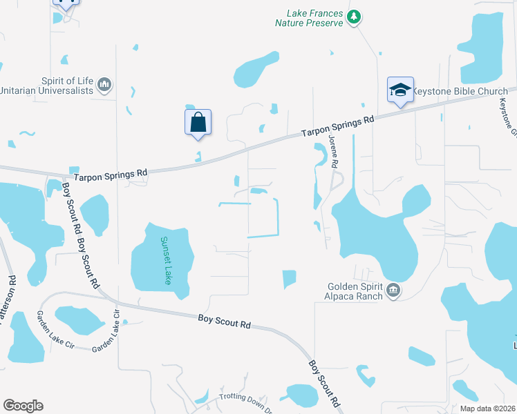 map of restaurants, bars, coffee shops, grocery stores, and more near 11550 Tarpon Springs Road in Odessa