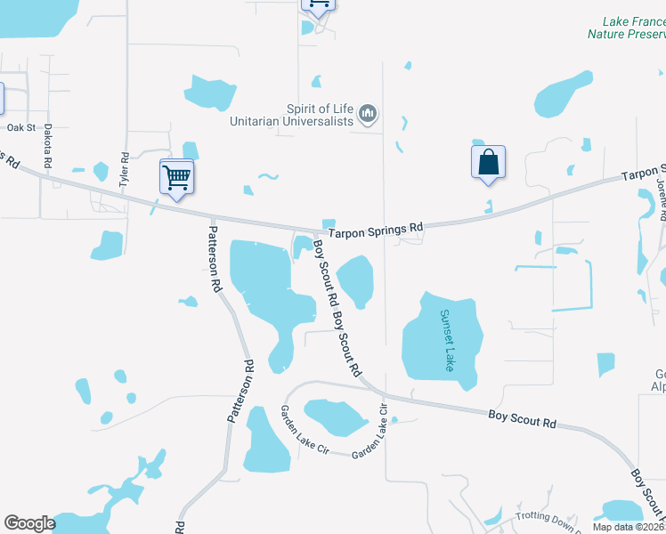 map of restaurants, bars, coffee shops, grocery stores, and more near 18111 Boy Scout Road in Odessa