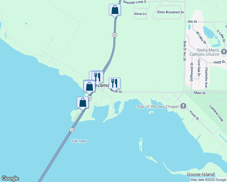 map of restaurants, bars, coffee shops, grocery stores, and more near 10 Walnut Street in Rockport