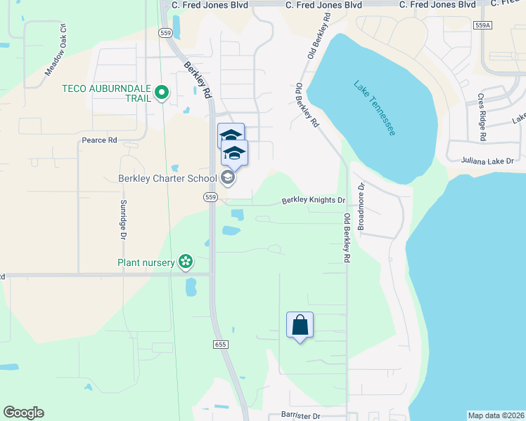 map of restaurants, bars, coffee shops, grocery stores, and more near 932 Classic View Drive in Auburndale