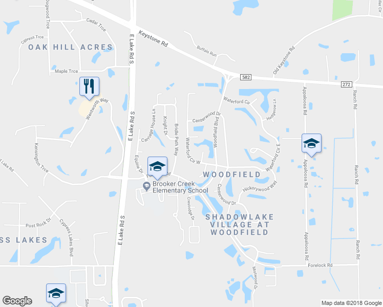 map of restaurants, bars, coffee shops, grocery stores, and more near 537 Waterford Circle West in Tarpon Springs