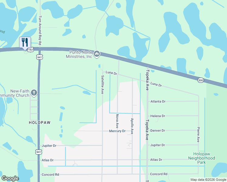 map of restaurants, bars, coffee shops, grocery stores, and more near 4940 Nova Ave in St Cloud