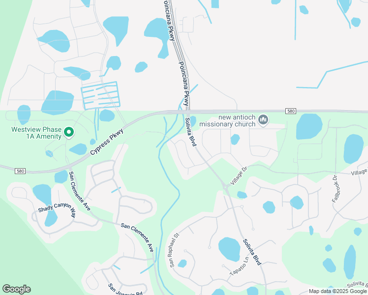 map of restaurants, bars, coffee shops, grocery stores, and more near 149 Palazzo Lane in Poinciana