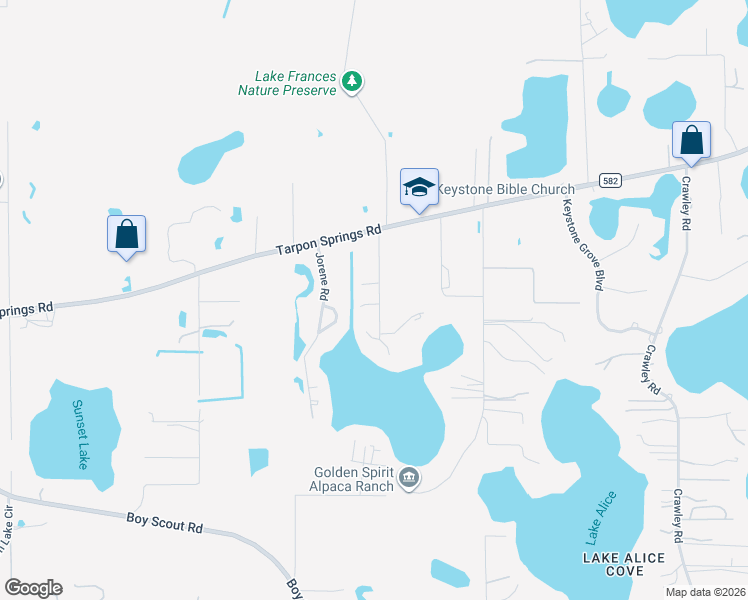map of restaurants, bars, coffee shops, grocery stores, and more near 18219 Oakdale Road in Odessa