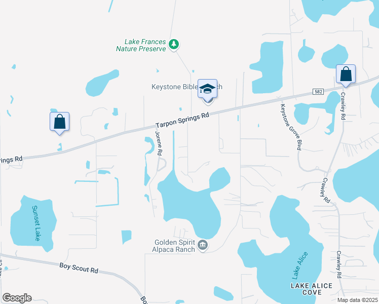 map of restaurants, bars, coffee shops, grocery stores, and more near 18303 Oakdale Road in Odessa