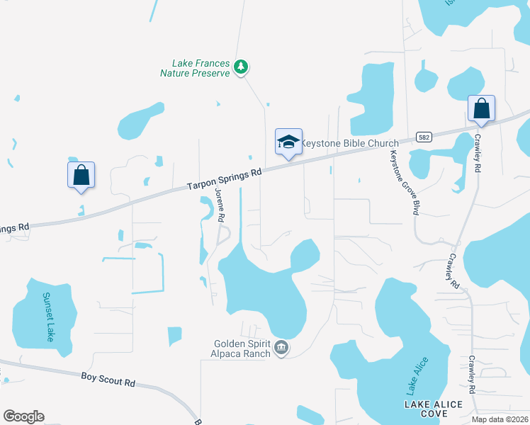 map of restaurants, bars, coffee shops, grocery stores, and more near 18219 Oakdale Road in Odessa