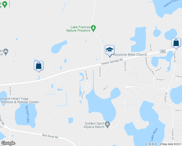 map of restaurants, bars, coffee shops, grocery stores, and more near 18323 Jorene Road in Odessa