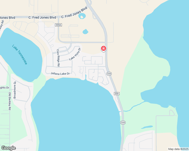 map of restaurants, bars, coffee shops, grocery stores, and more near 111 Tennessee Court in Auburndale