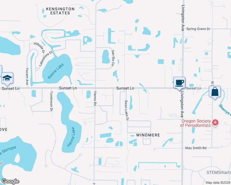 map of restaurants, bars, coffee shops, grocery stores, and more near 18413 Citation Street in Lutz