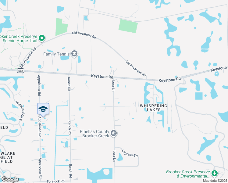 map of restaurants, bars, coffee shops, grocery stores, and more near 400 Lora Lane in Tarpon Springs