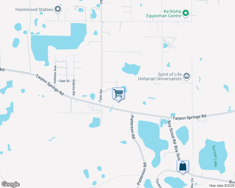 map of restaurants, bars, coffee shops, grocery stores, and more near 18409 Tyler Road in Odessa