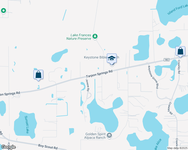 map of restaurants, bars, coffee shops, grocery stores, and more near 11017 Tarpon Springs Road in Odessa