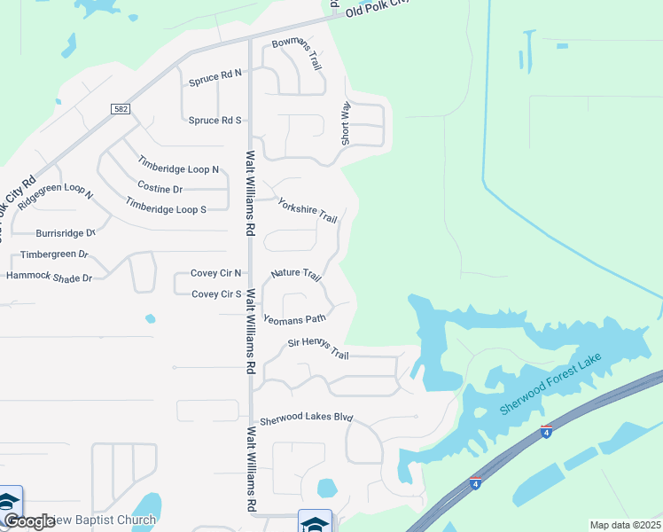 map of restaurants, bars, coffee shops, grocery stores, and more near 7853 Margate Way in Lakeland