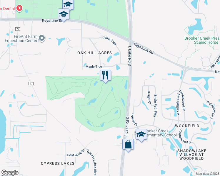 map of restaurants, bars, coffee shops, grocery stores, and more near 3022 Wentworth Way in Tarpon Springs