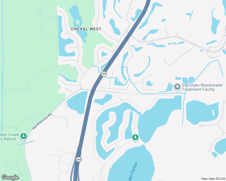 map of restaurants, bars, coffee shops, grocery stores, and more near 18829 Maisons Drive in Lutz