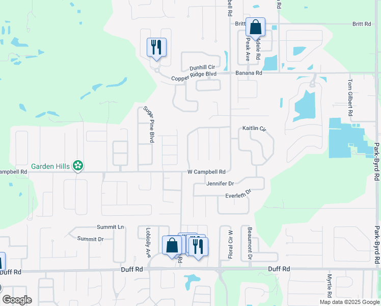 map of restaurants, bars, coffee shops, grocery stores, and more near 7931 Indian Heights Drive in Lakeland