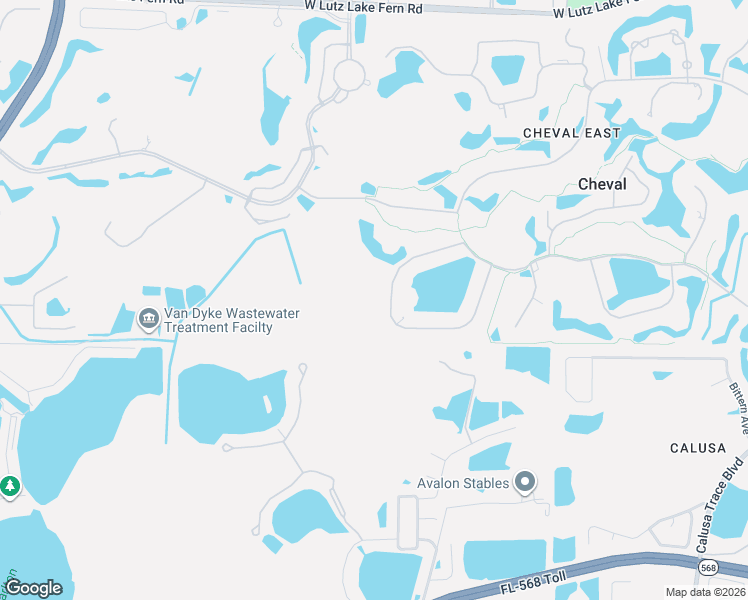map of restaurants, bars, coffee shops, grocery stores, and more near 18621 Avenue Capri in Lutz
