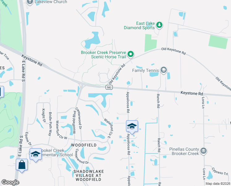 map of restaurants, bars, coffee shops, grocery stores, and more near 3410 Keystone Road in Tarpon Springs