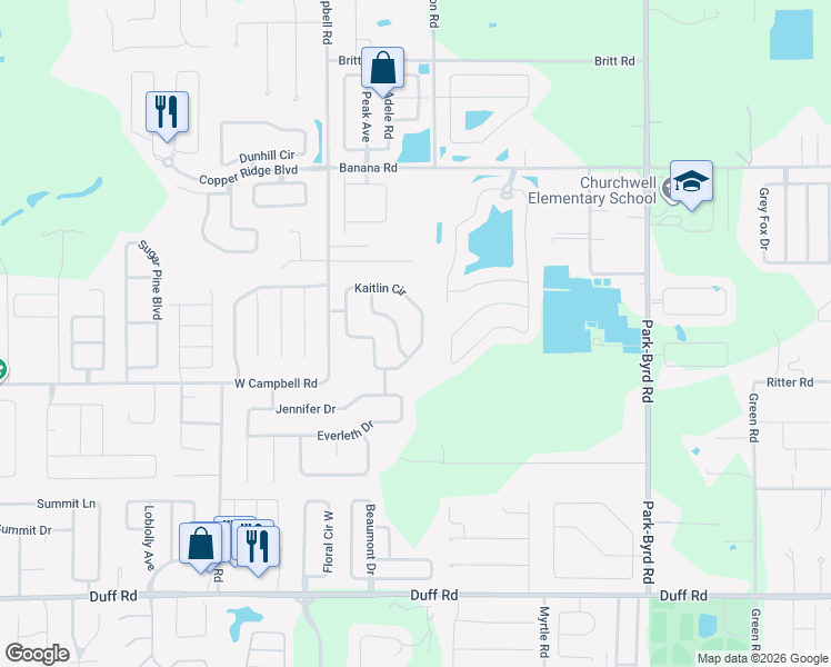 map of restaurants, bars, coffee shops, grocery stores, and more near 7942 Kaitlin Circle in Lakeland