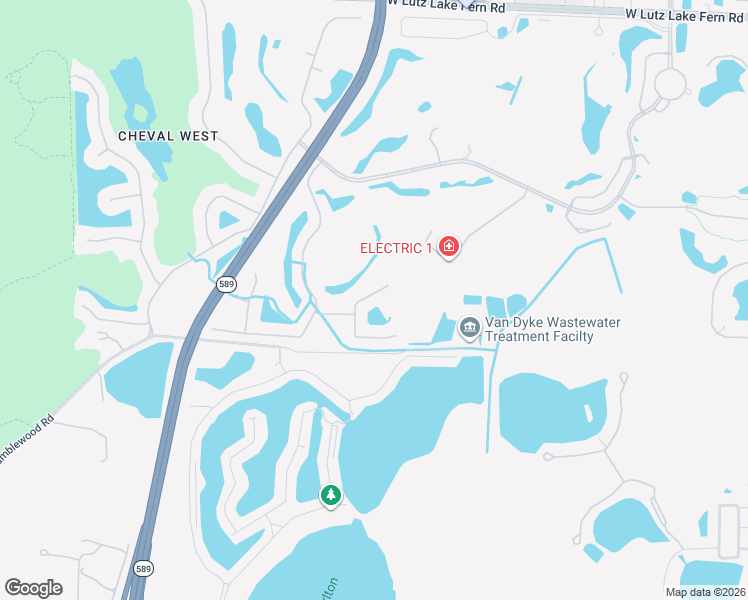 map of restaurants, bars, coffee shops, grocery stores, and more near 18813 Chopin Dr in Lutz