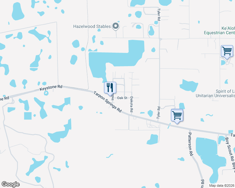 map of restaurants, bars, coffee shops, grocery stores, and more near 13210 Maple Street in Odessa