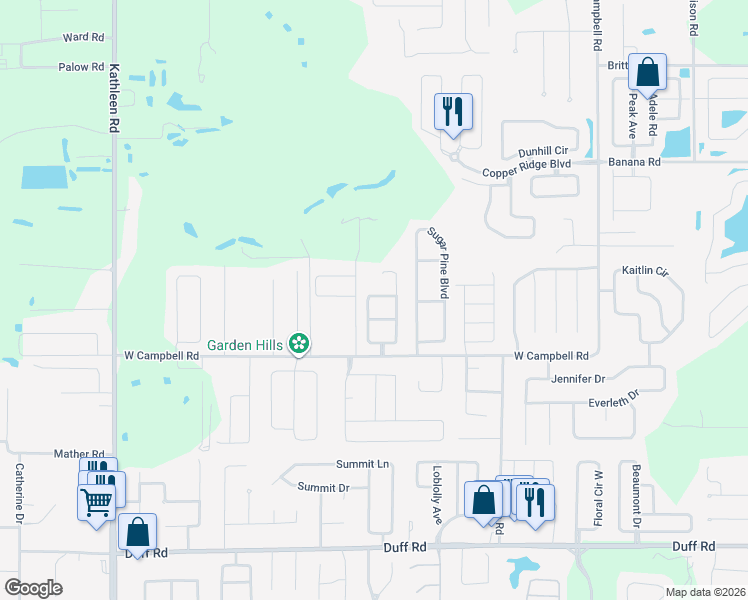map of restaurants, bars, coffee shops, grocery stores, and more near 3243 Grand Pines Drive in Lakeland