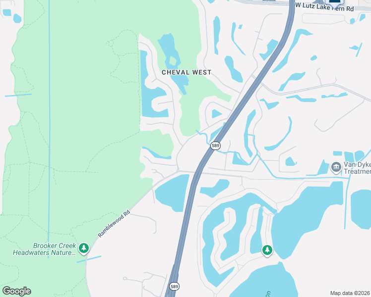 map of restaurants, bars, coffee shops, grocery stores, and more near 18615 Chemille Drive in Lutz