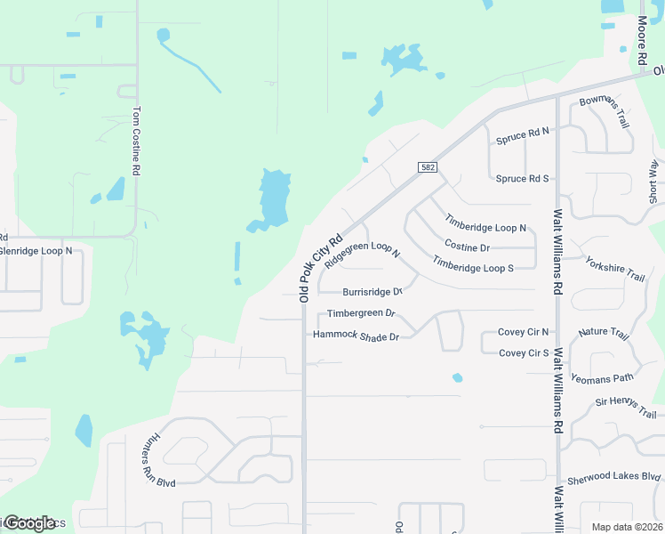map of restaurants, bars, coffee shops, grocery stores, and more near 1005 Winifred Way in Lakeland