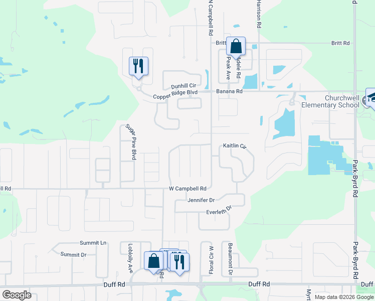map of restaurants, bars, coffee shops, grocery stores, and more near 7989 Sioux Lane in Lakeland