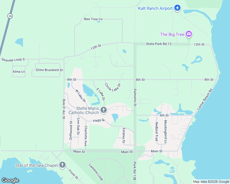 map of restaurants, bars, coffee shops, grocery stores, and more near 12 Circle Lake Drive in Rockport