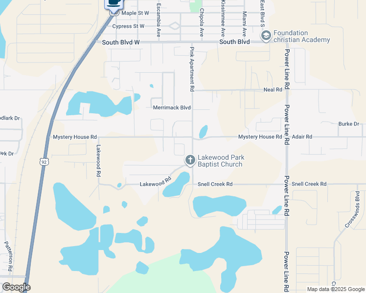 map of restaurants, bars, coffee shops, grocery stores, and more near 174 Loblolly Ln in Davenport
